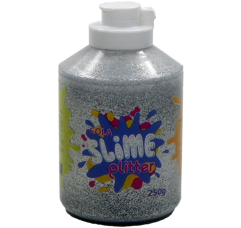Cola Slime Glitter 250g Prata