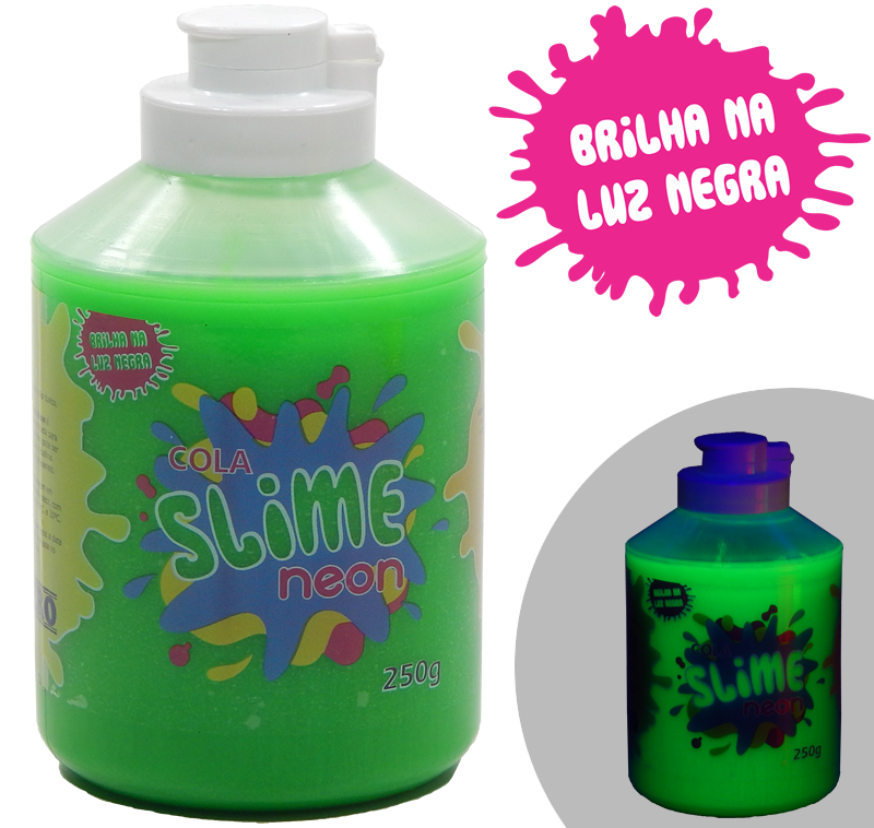 Cola Slime Neon 250g Verde